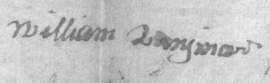 John Venimore signature 1705